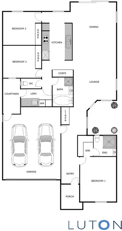 Floorplan of Homely townhouse listing, 13/6 Kettlewell Crescent, Banks ACT 2906