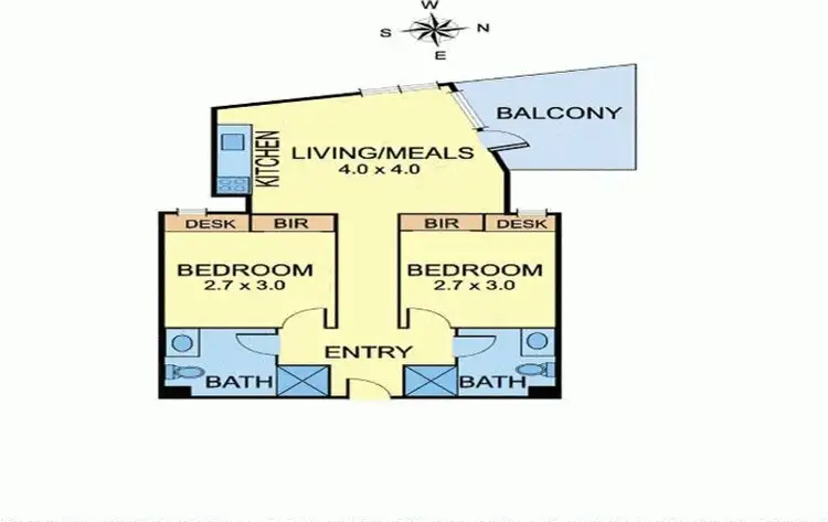 Floorplan of Homely apartment listing, 207/224 Burwood Highway, Burwood VIC 3125