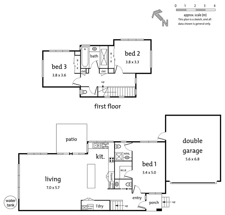 Floorplan of Homely townhouse listing, 4/7 Collett Avenue, Ringwood VIC 3134