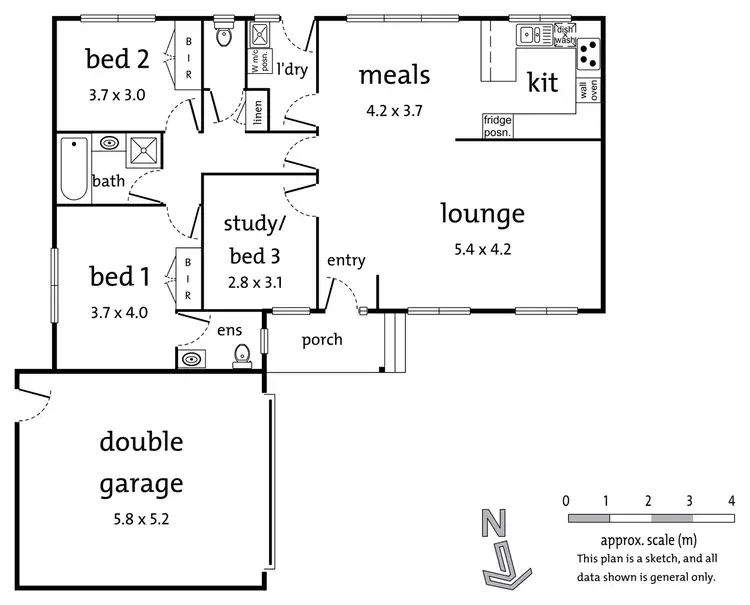 Floorplan of Homely townhouse listing, 2/4 Coolabah Street, Doncaster VIC 3108