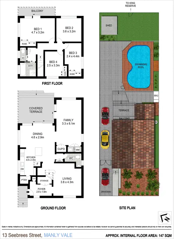 Floorplan of Homely house listing, 13 Seebrees Street, Manly Vale NSW 2093