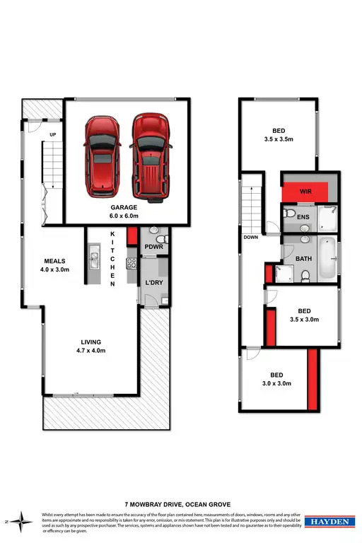 Floorplan of Homely house listing, 7 Mowbray Drive, Ocean Grove VIC 3226