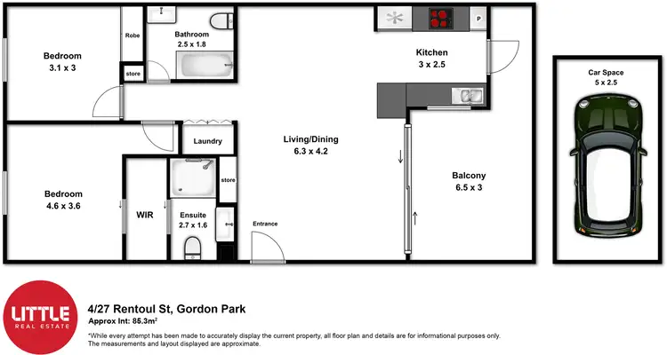Floorplan of Homely apartment listing, 4/27 Rentoul Street, Gordon Park QLD 4031