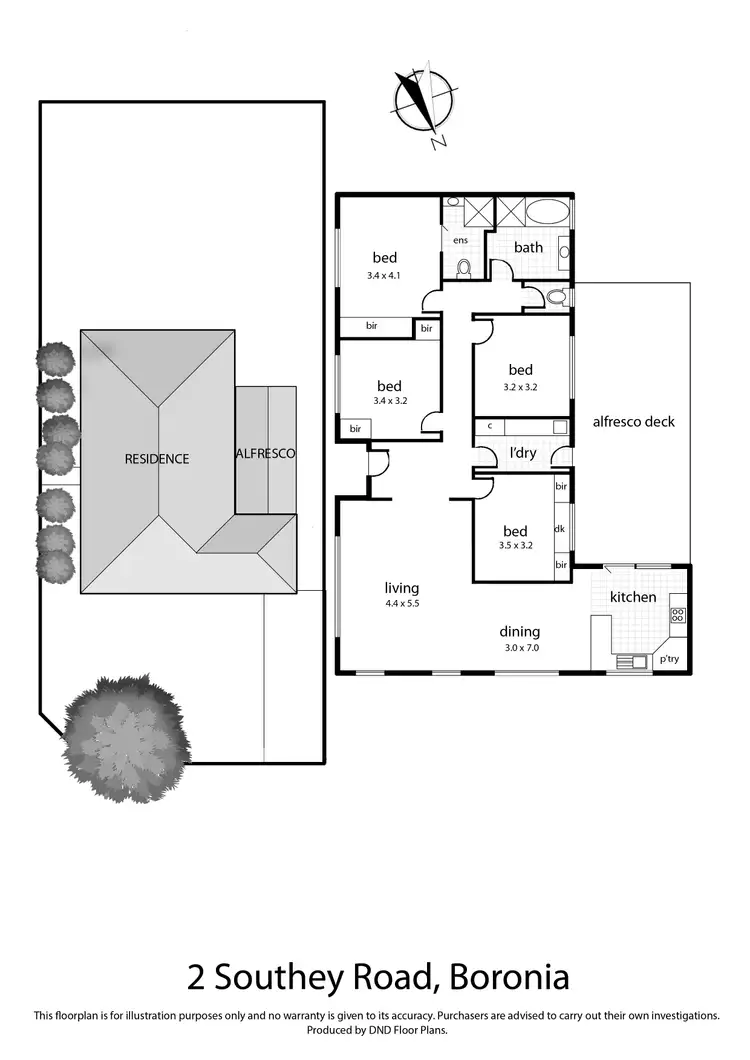 Floorplan of Homely house listing, 2 Southey Road, Boronia VIC 3155