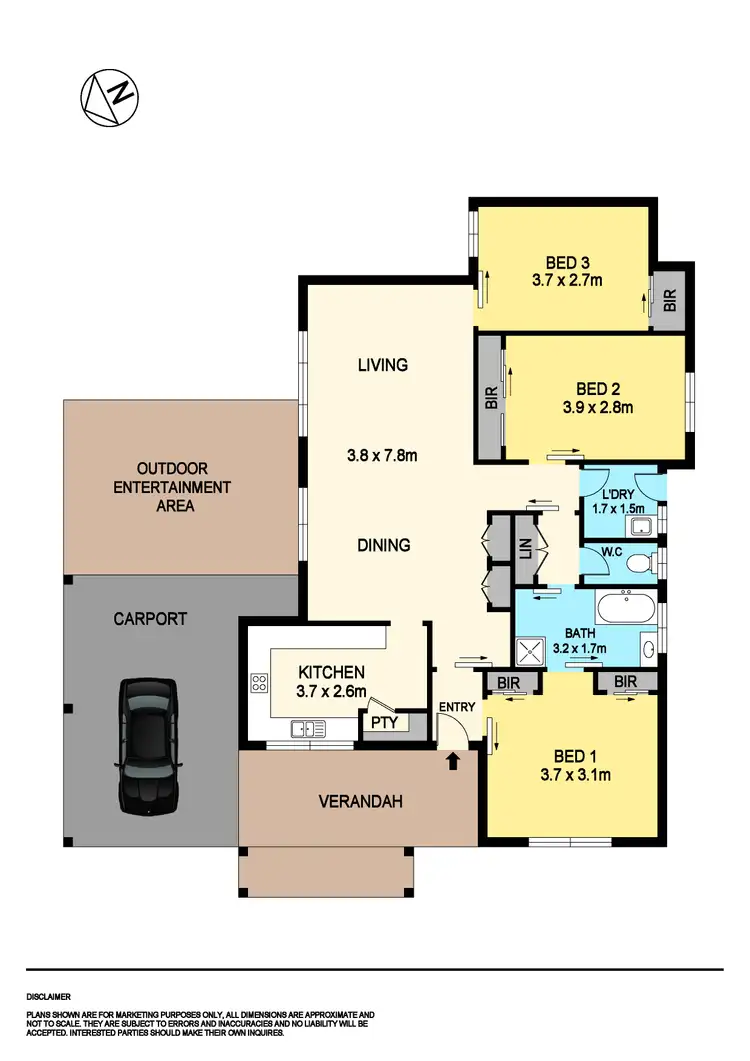 Floorplan of Homely house listing, 18 Harding Grove, Cardigan VIC 3352