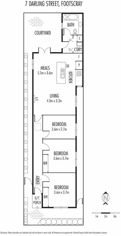 Floorplan of Homely house listing, 7 Darling Street, Footscray VIC 3011