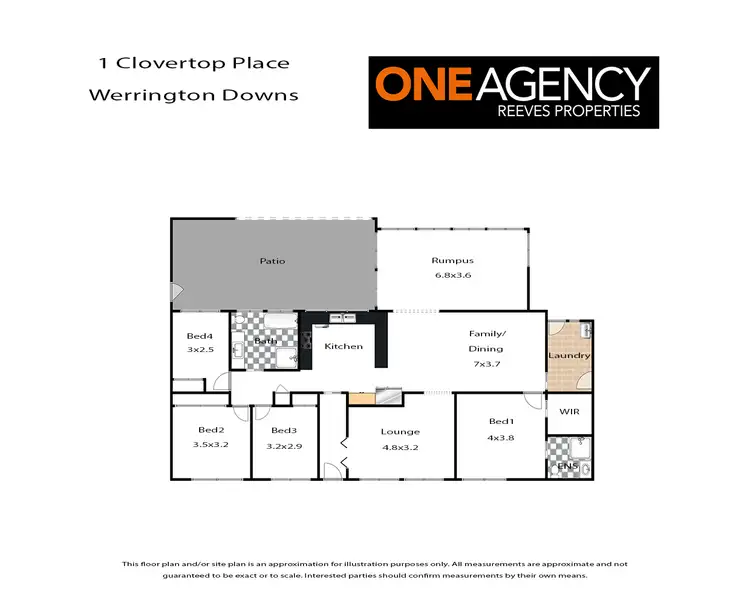 Floorplan of Homely house listing, 1 Clovertop Place, Werrington Downs NSW 2747