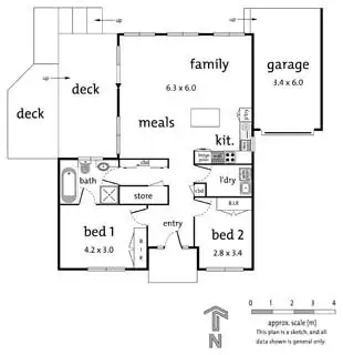 Floorplan of Homely townhouse listing, 6/25 Wooddale Grove, Donvale VIC 3111