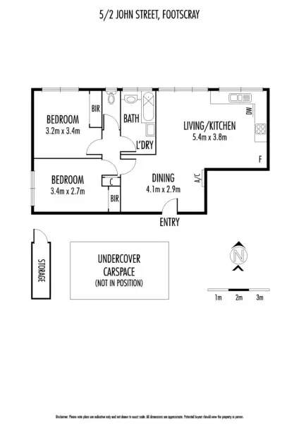 Floorplan of Homely apartment listing, 5/2 John Street, Footscray VIC 3011