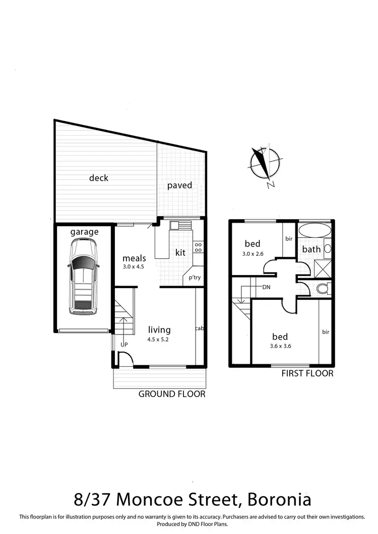 Floorplan of Homely house listing, 8/37 Moncoe Street, Boronia VIC 3155