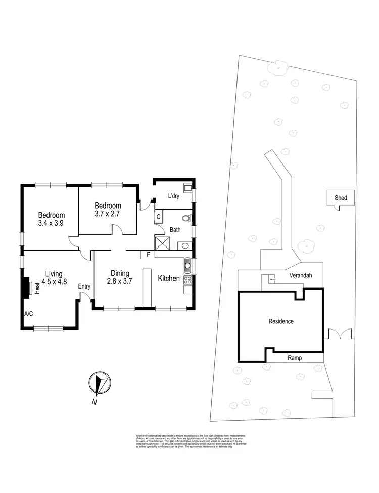 Floorplan of Homely house listing, 8 Evans Crescent, Reservoir VIC 3073