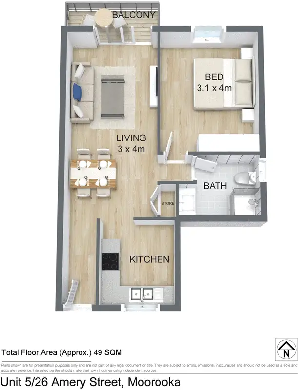 Floorplan of Homely block of units listing, 1-6 26 Amery Street, Moorooka QLD 4105