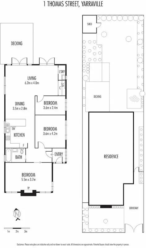 Floorplan of Homely house listing, 1 Thomas Street, Yarraville VIC 3013