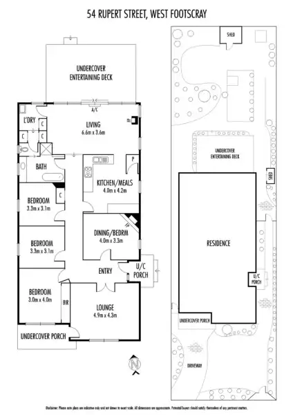 Floorplan of Homely house listing, 54 Rupert Street, West Footscray VIC 3012