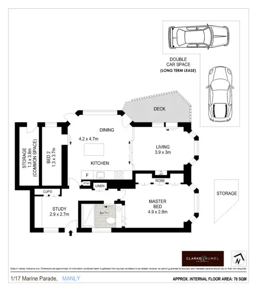 Floorplan of Homely apartment listing, 1/17 Marine Parade, Manly NSW 2095