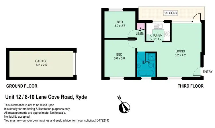 Floorplan of Homely unit listing, 12/8-10 Lane Cove Road, Ryde NSW 2112