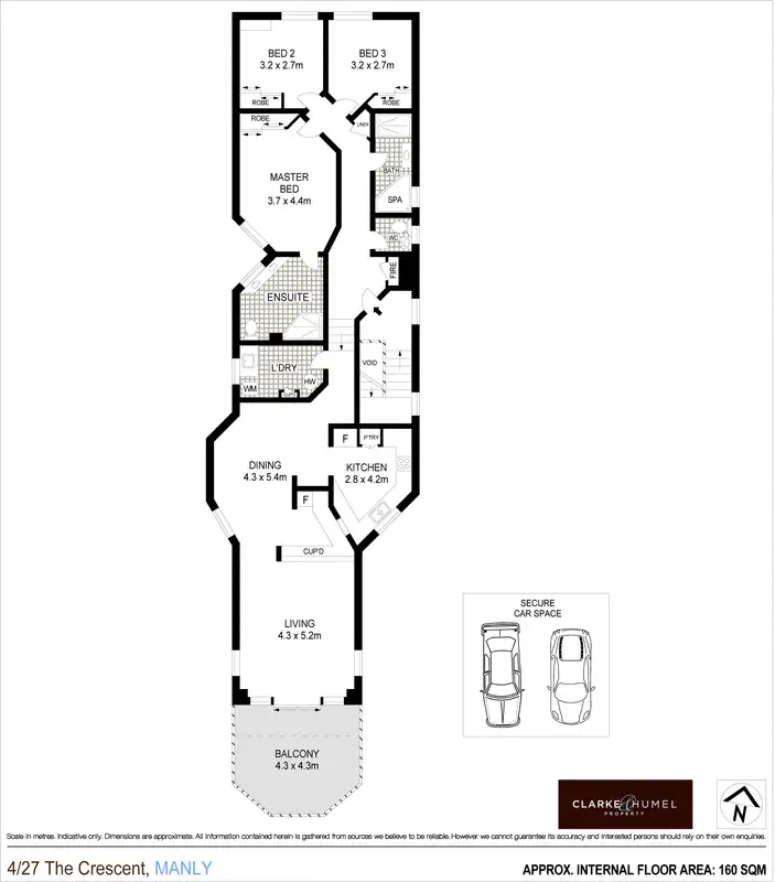 Floorplan of Homely apartment listing, 4/27 The Crescent, Manly NSW 2095