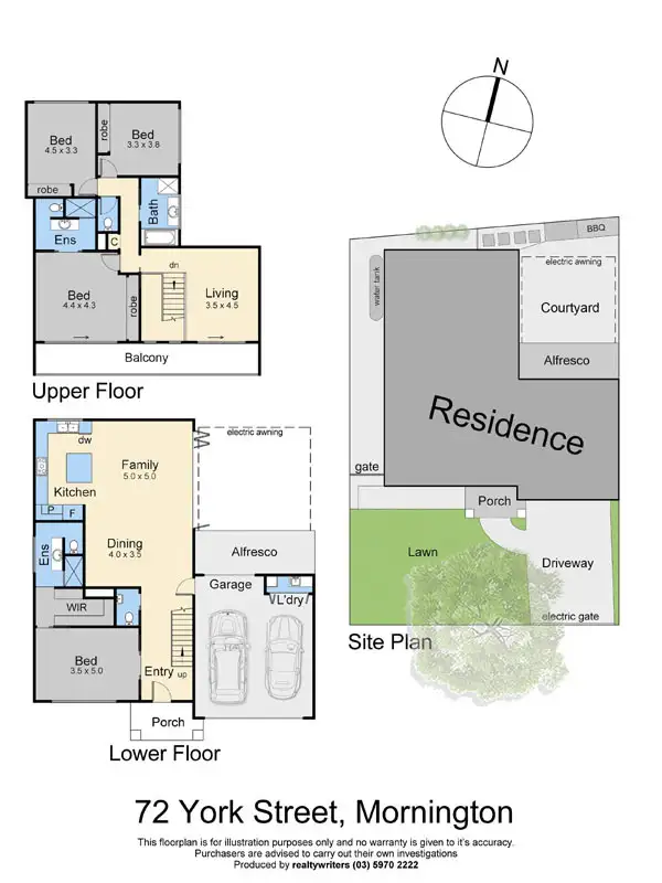 Floorplan of Homely house listing, 72 York Street, Mornington VIC 3931