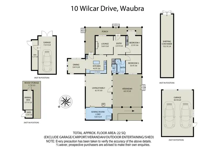 Floorplan of Homely house listing, 10 Wilcar Drive, Waubra VIC 3352