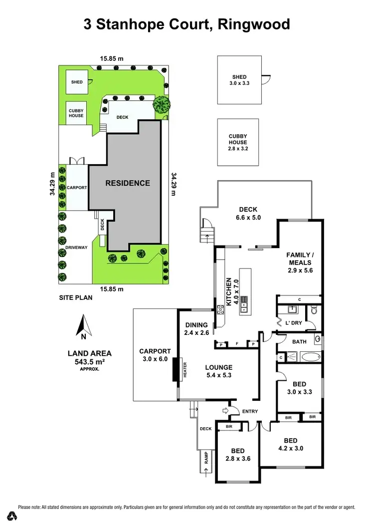 Floorplan of Homely house listing, 3 Stanhope Court, Ringwood VIC 3134