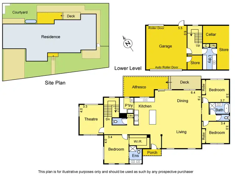 Floorplan of Homely house listing, 1 Guymer Court, Montmorency VIC 3094
