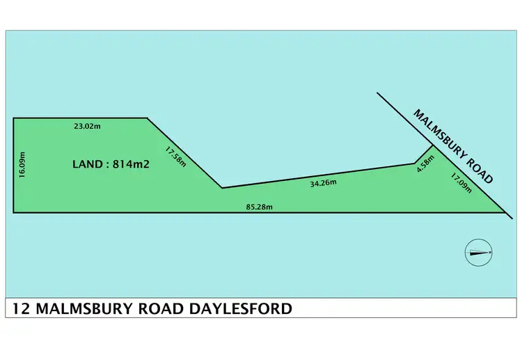 Floorplan of Homely land listing, 12 Malmsbury Road, Daylesford VIC 3460