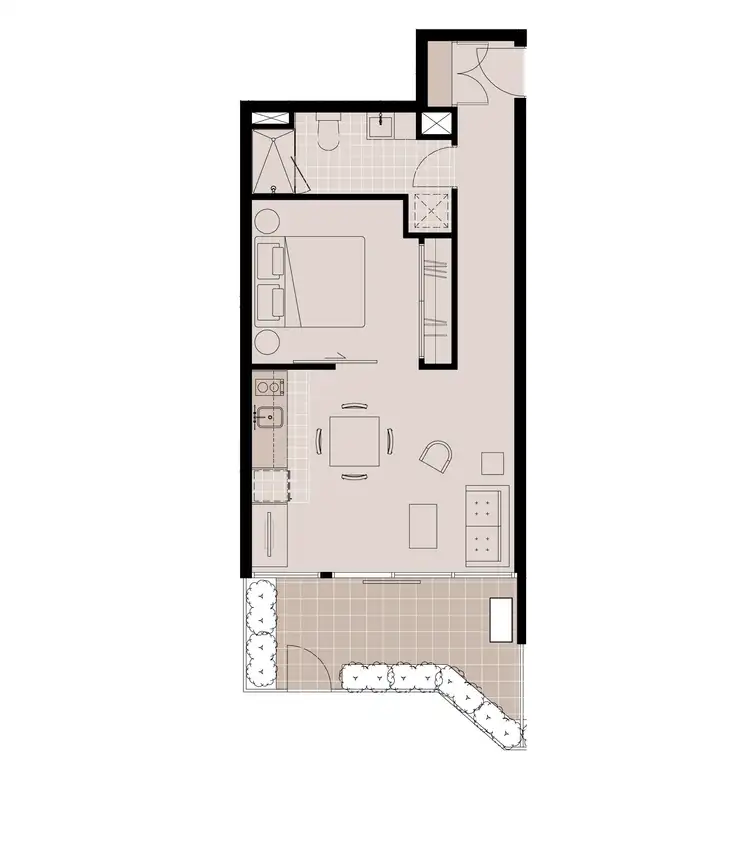 Floorplan of Homely apartment listing, 11/150 Kerr Street, Fitzroy VIC 3065