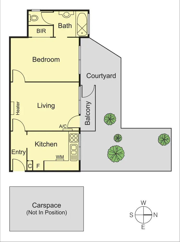 Floorplan of Homely apartment listing, 1/47 Hobart Road, Murrumbeena VIC 3163