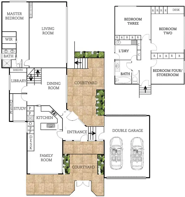 Floorplan of Homely house listing, 30 Fergusson Crescent, Deakin ACT 2600