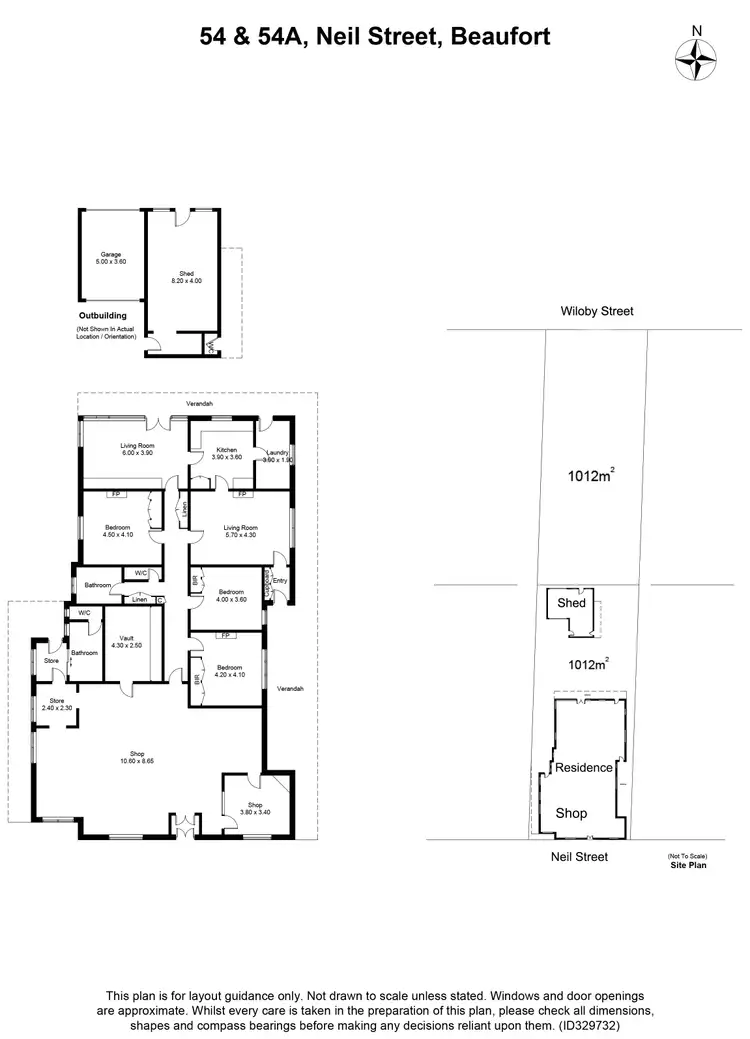 Floorplan of Homely house listing, 54 & 54a Neill Street, Beaufort VIC 3373