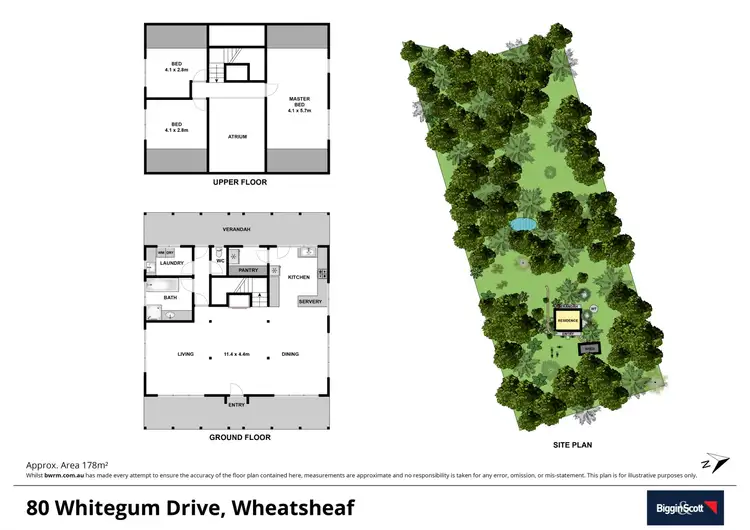 Floorplan of Homely house listing, 80 Whitegum Drive, Wheatsheaf VIC 3461