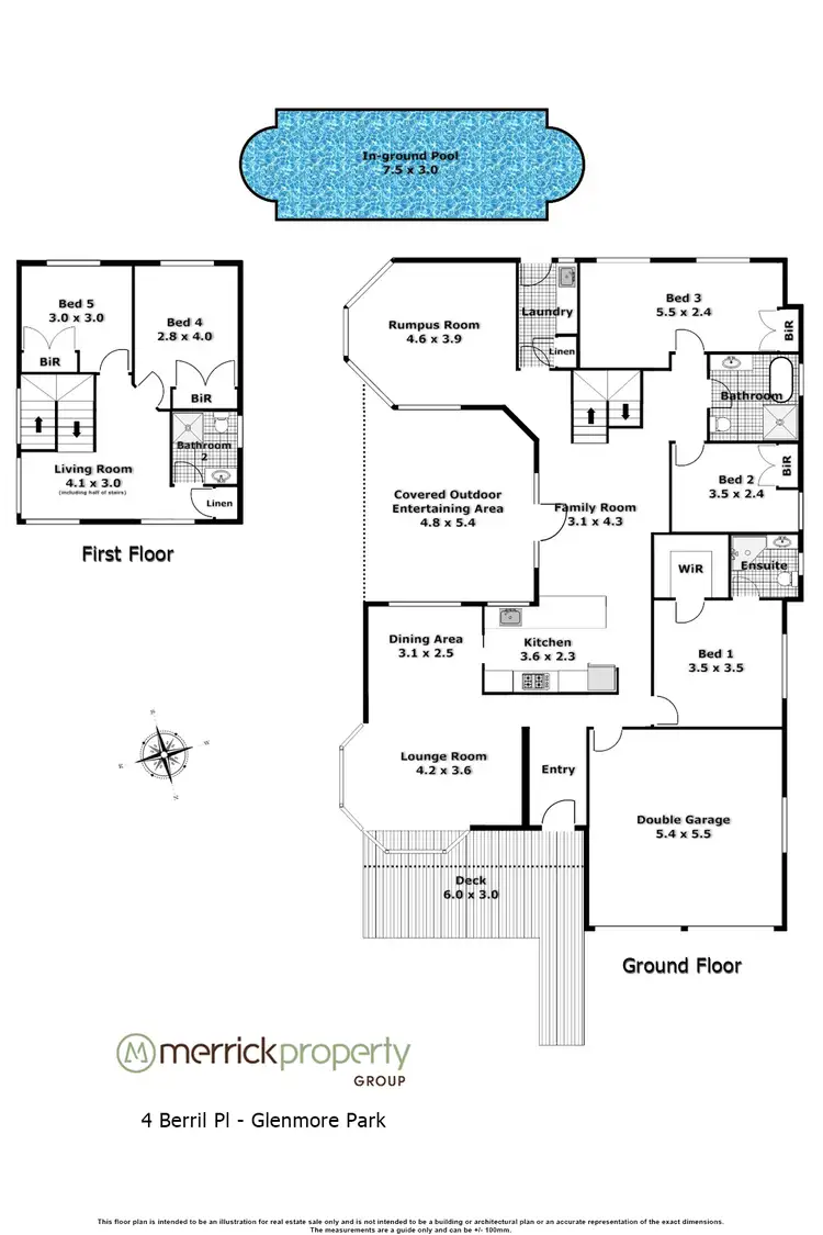 Floorplan of Homely house listing, 4 Berril Place, Glenmore Park NSW 2745