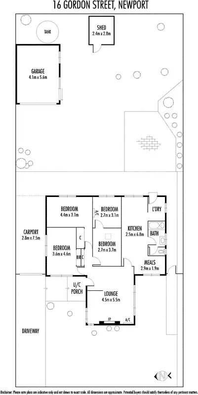 Floorplan of Homely house listing, 16 Gordon Street, Newport VIC 3015