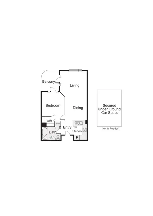 Floorplan of Homely apartment listing, 61/1 Graham Street, Port Melbourne VIC 3207