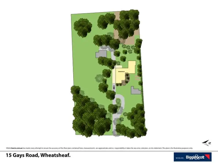 Floorplan of Homely house listing, 15 Gays Road, Wheatsheaf VIC 3461