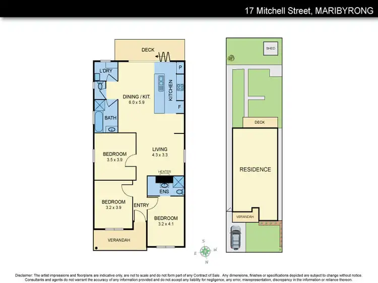 Floorplan of Homely house listing, 17 Mitchell Street, Maribyrnong VIC 3032