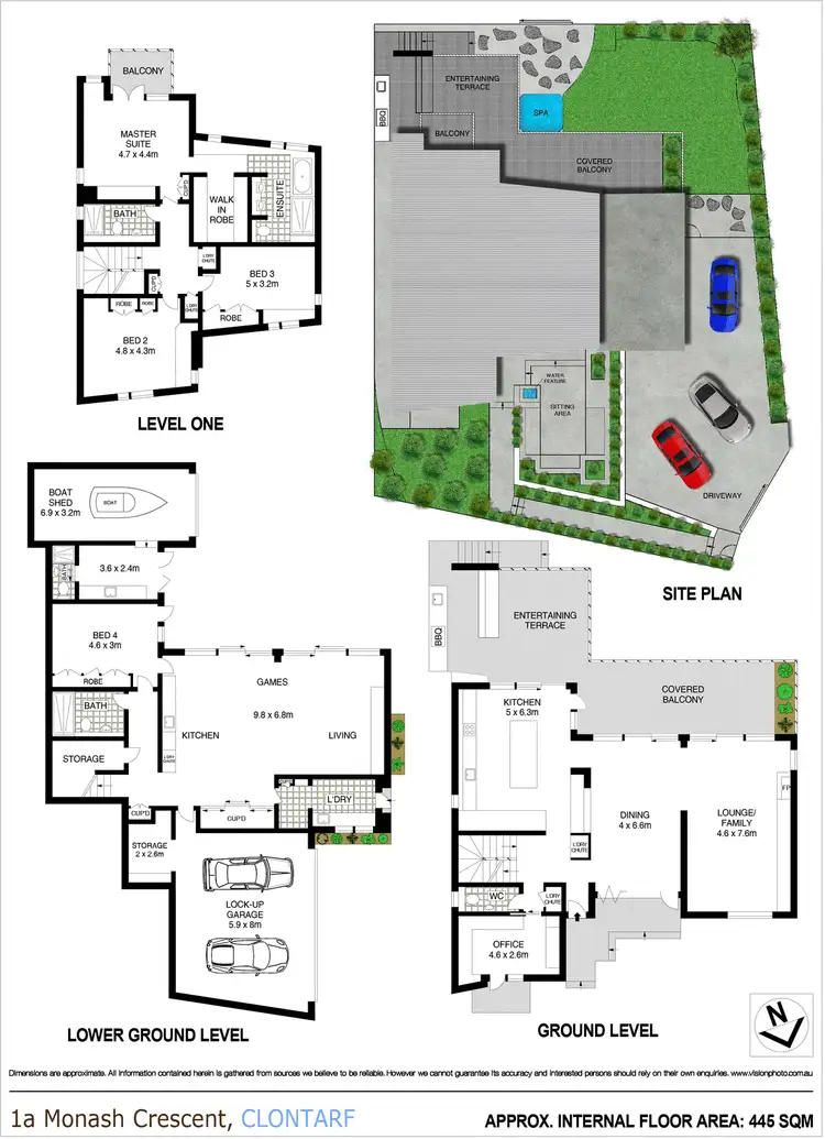 Floorplan of Homely house listing, 1A Monash Crescent, Clontarf NSW 2093