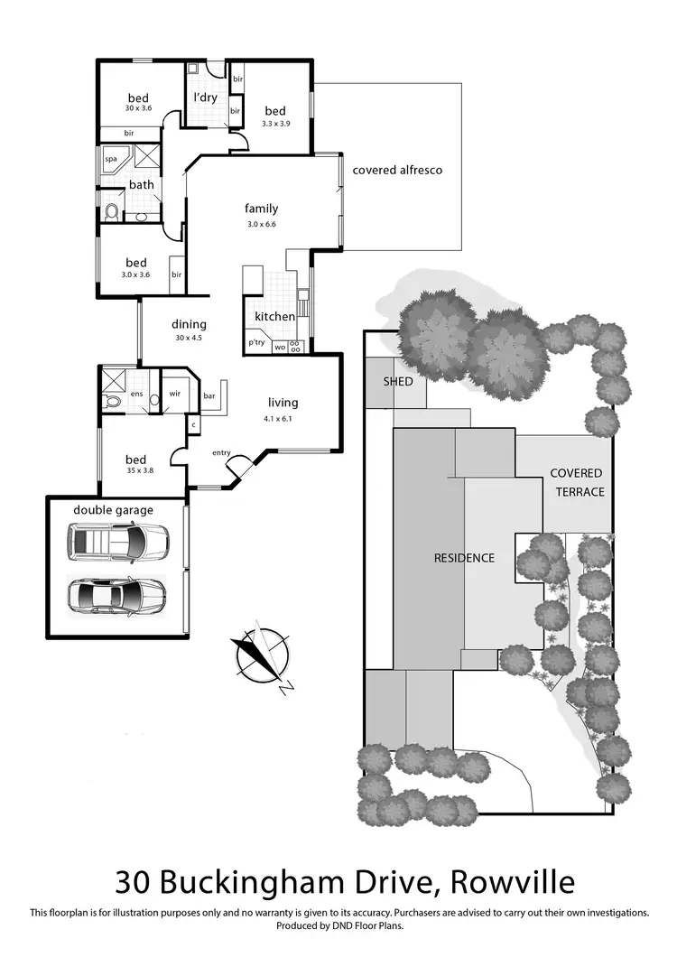 Floorplan of Homely house listing, 30 Buckingham Drive, Rowville VIC 3178