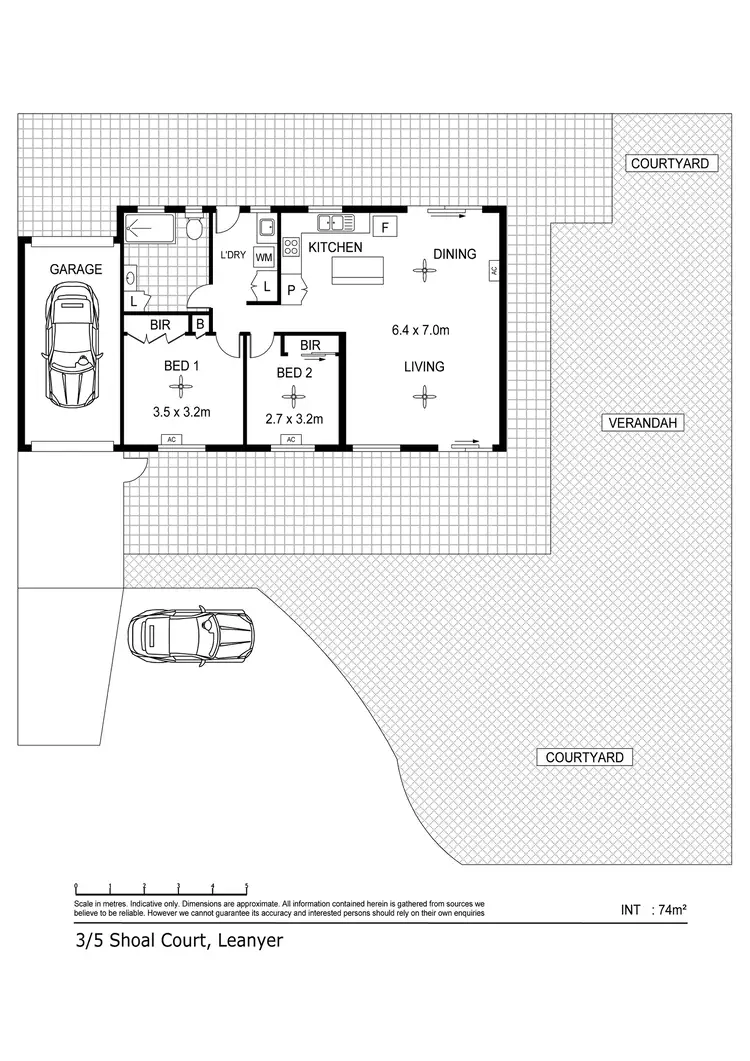 Floorplan of Homely unit listing, 3/5 Shoal Court, Leanyer NT 812