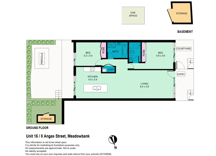 Floorplan of Homely unit listing, 15/4-8 Angas Street, Meadowbank NSW 2114