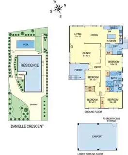 Floorplan of Homely house listing, 13 Danielle Crescent, Heathmont VIC 3135