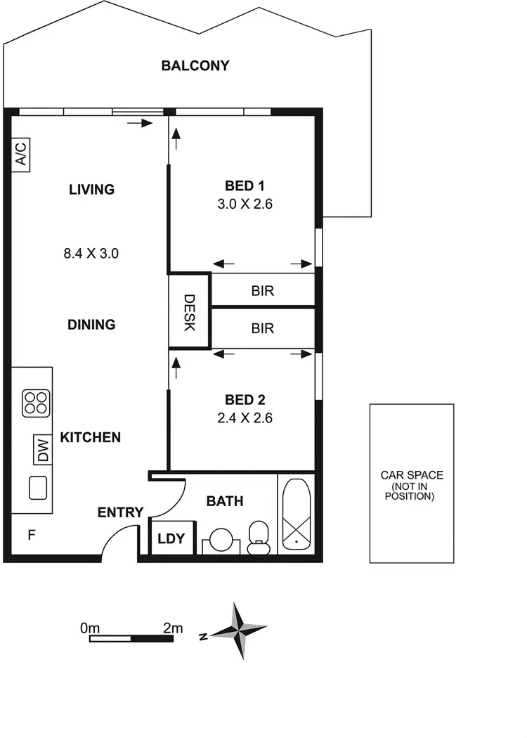 Floorplan of Homely apartment listing, 708/38 Mt Alexander Road, Travancore VIC 3032