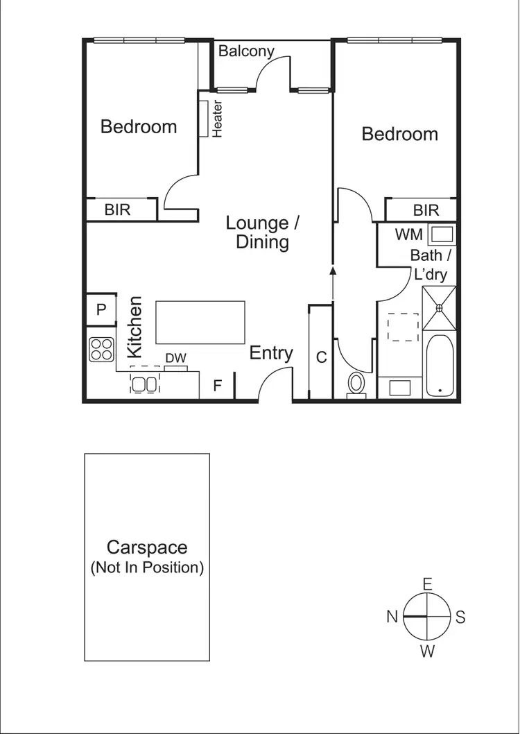 Floorplan of Homely apartment listing, 19/488 Glen Huntly Road, Elsternwick VIC 3185