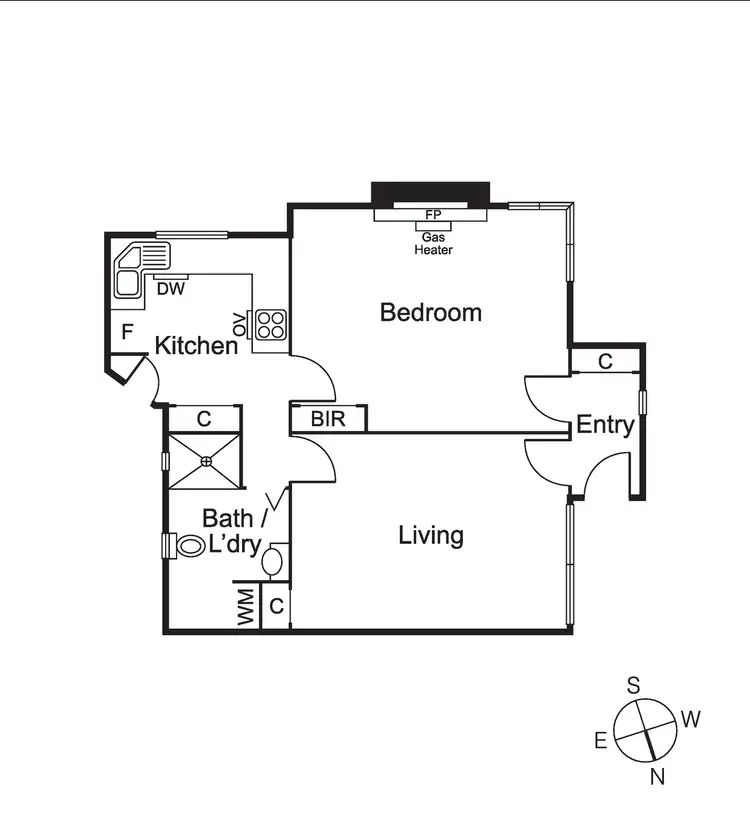 Floorplan of Homely apartment listing, 1/12 Charlotte Place, St Kilda VIC 3182