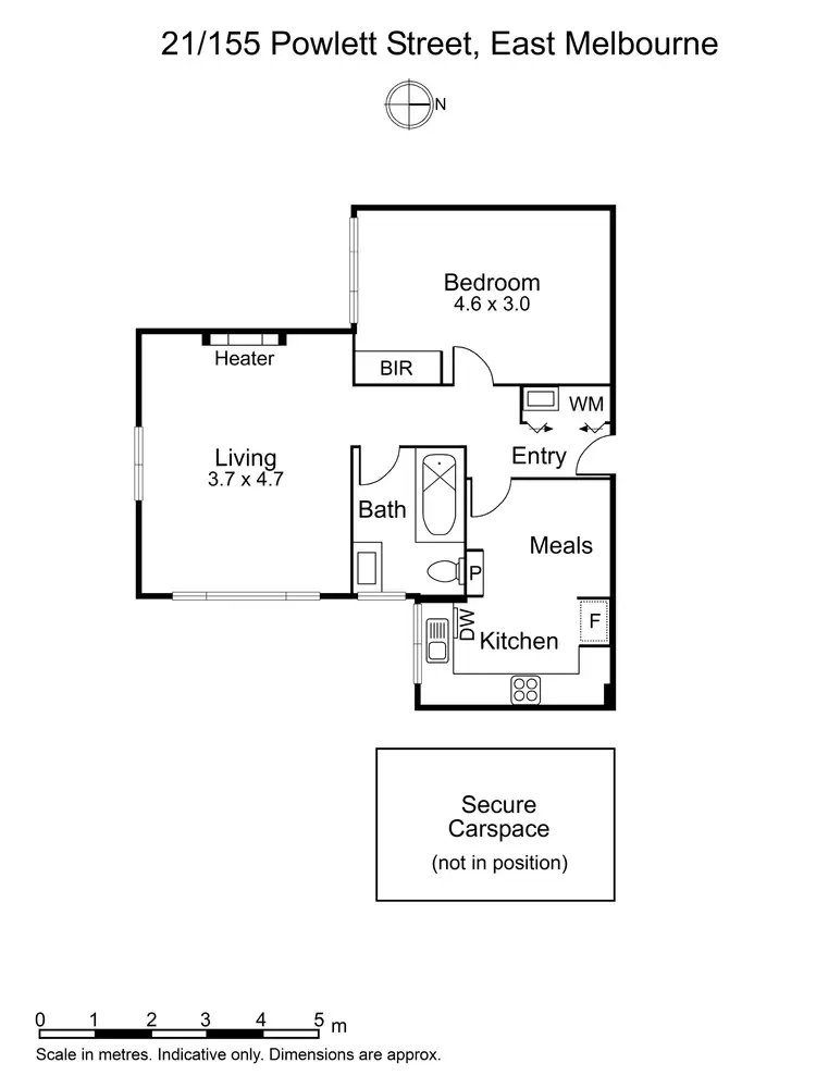 Floorplan of Homely apartment listing, 21/155 Powlett Street, East Melbourne VIC 3002