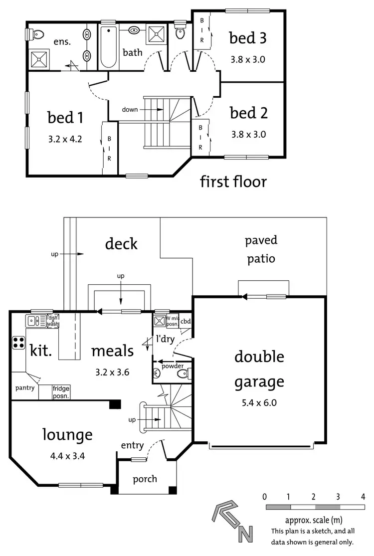 Floorplan of Homely townhouse listing, 2/15 Kingsnorth Street, Doncaster VIC 3108