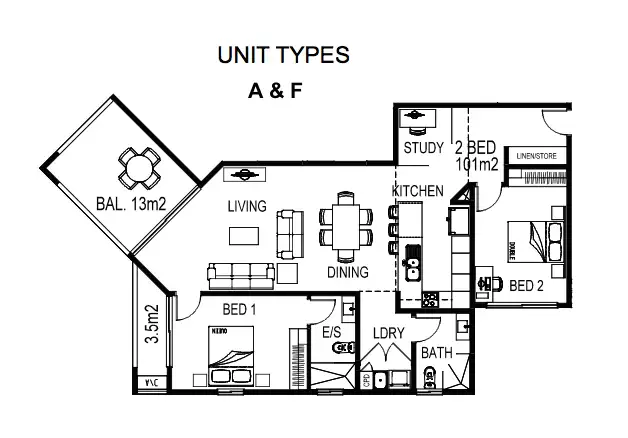 Floorplan of Homely apartment listing, 601c/65 Progress Drive, Nightcliff NT 810