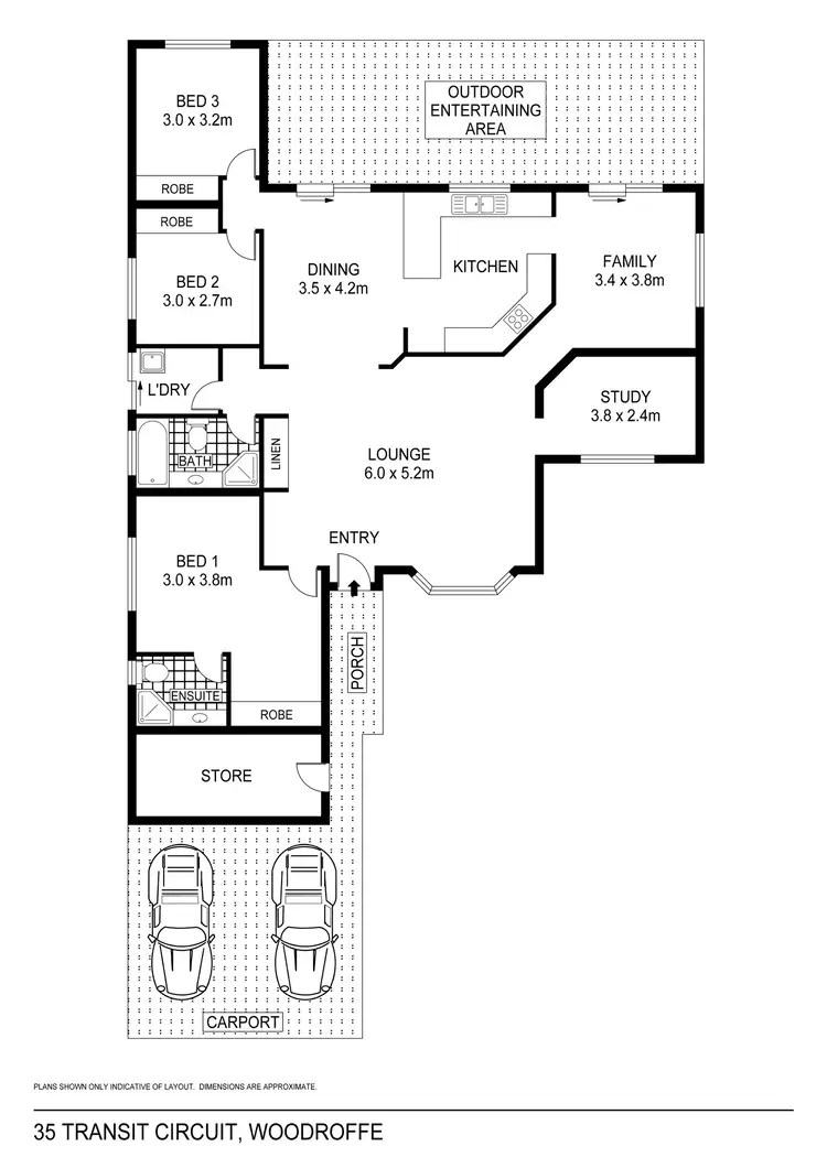 Floorplan of Homely house listing, 35 Transit Circuit, Woodroffe NT 830