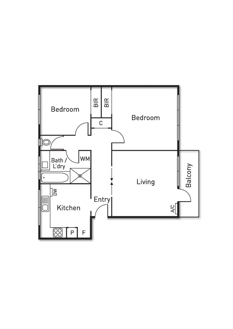 Floorplan of Homely apartment listing, 12/37 Tennyson Street, Elwood VIC 3184
