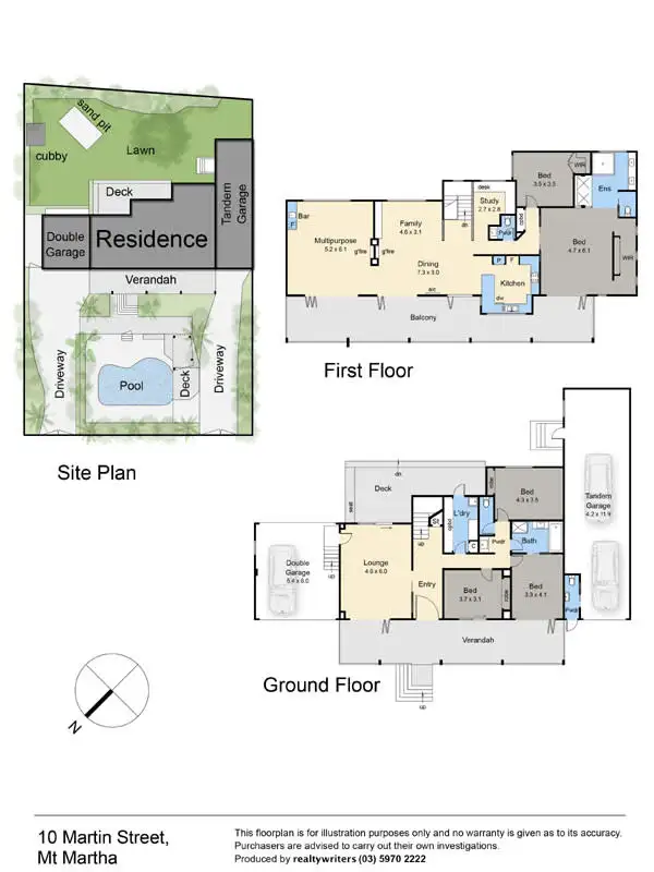Floorplan of Homely house listing, 10 Martin Street, Mount Martha VIC 3934